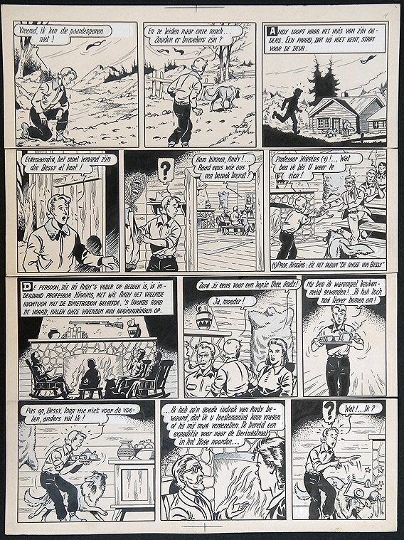 Bessy par Willy Vandersteen - Planche originale