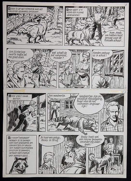 Bessy par Willy Vandersteen - Planche originale