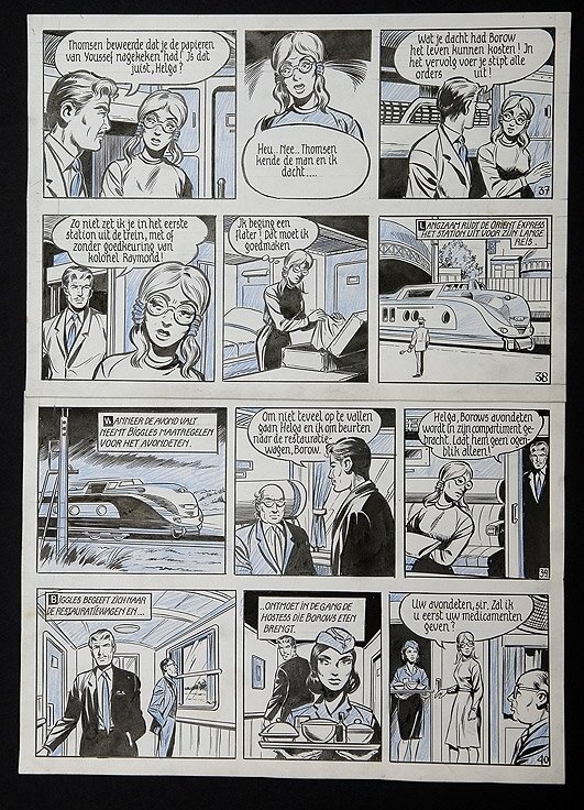Biggles par Willy Vandersteen - Planche originale