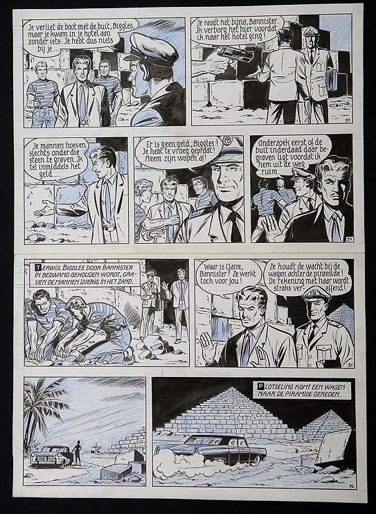 Biggles par Willy Vandersteen - Planche originale