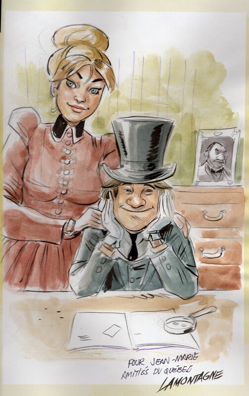 Jacques Lamontagne, Dédicace Aspic Tirage de Tête Tomes 1 & 2 - Sketch