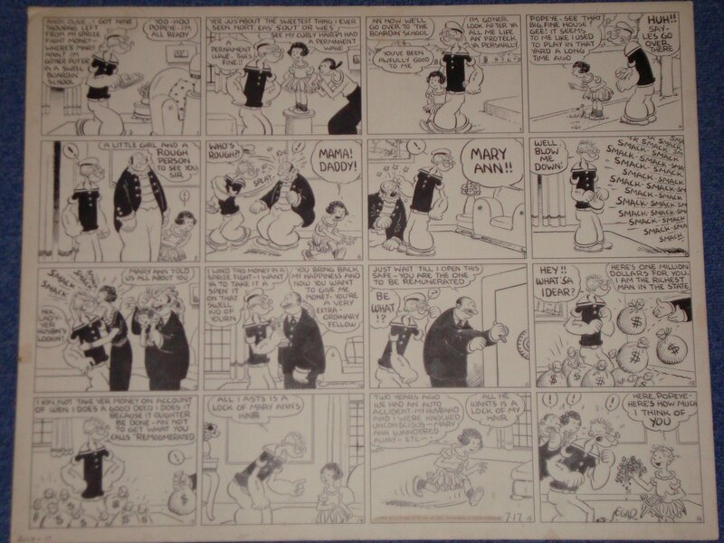 Elzie Crisler Segar, Popeye THIMBLE THEATRE - Comic Strip