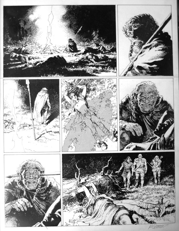 Grzegorz Rosinski, Jean Van Hamme, Thorgal - Les Archers - Comic Strip