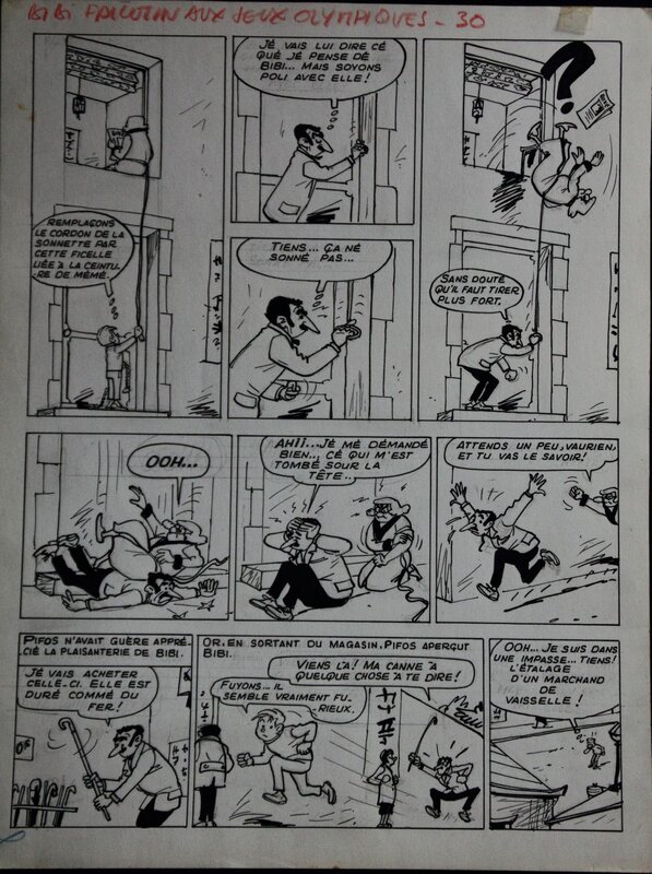 Pierre Lacroix, Bibi Fricotin Aux Jeux Olympiques - Comic Strip