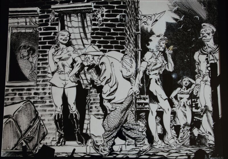 Prostituées? par Al Severin - Illustration originale