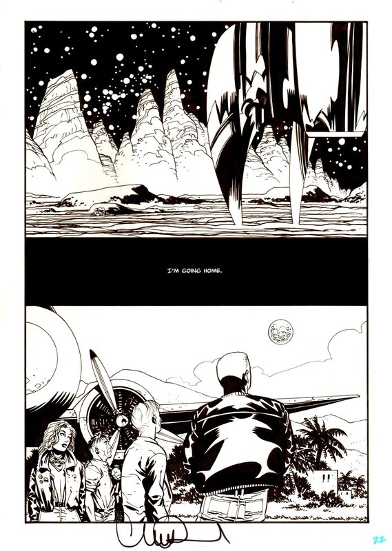 Charlie Adlard, ASTRONAUTS IN TROUBLE: SPACE 1959 #3 page 22, 2000 - Planche originale