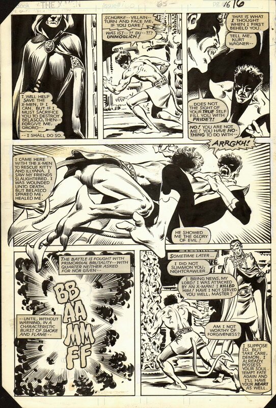 Brent Anderson, Bob Wiacek, UNCANNY X-MEN #160 page 16, 1982 - Planche originale