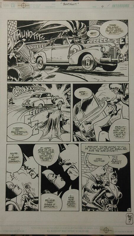 Jordi Bernet, Batman : Blackout pg. - Planche originale
