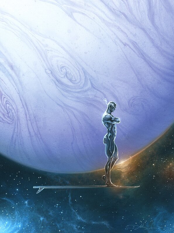 Silver Surfer par Anthony Jean - Illustration originale