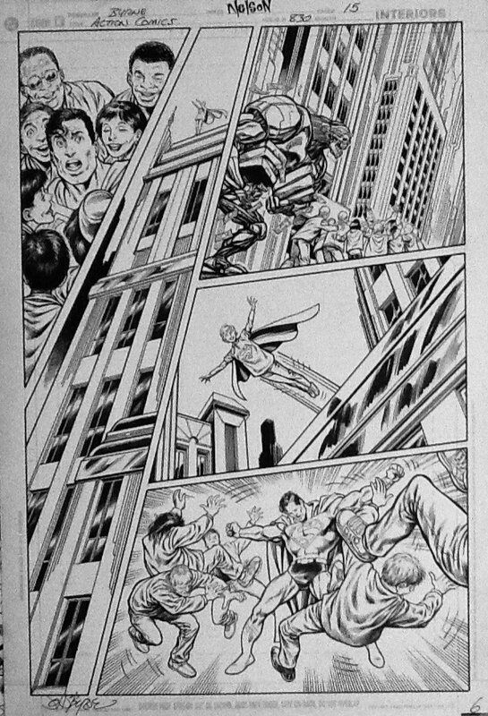 Action Comics #830 par John Byrne - Planche originale