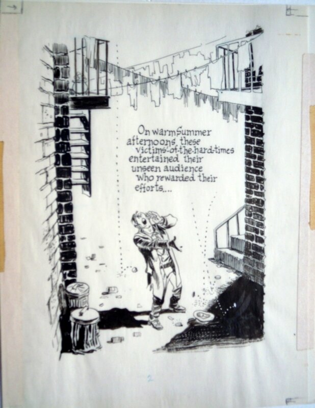 Will Eisner, A contract with god - the street singer page 2 - Planche originale