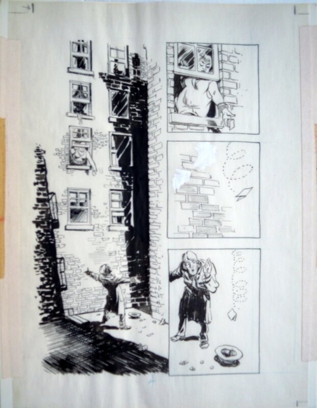 Will Eisner, A contract with god - the street singer page 4 - Planche originale
