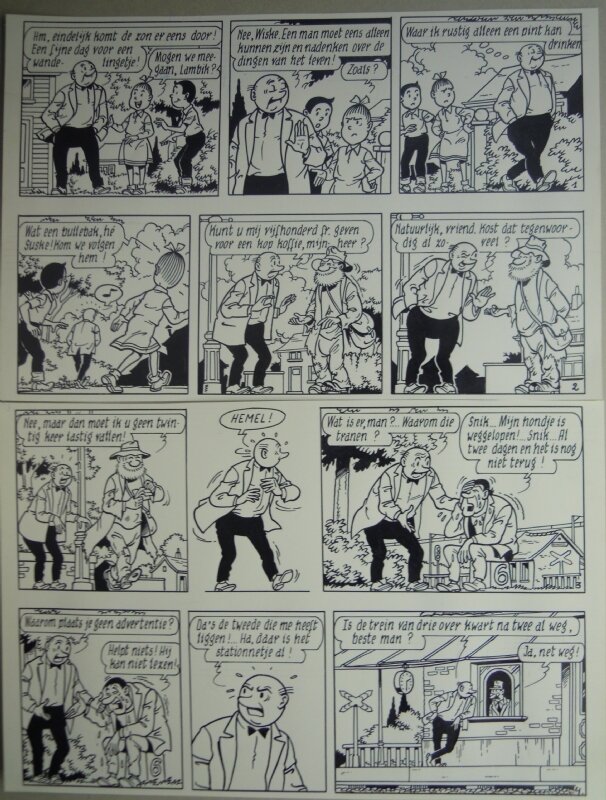 Paul Geerts, De grappen van Lambik - Planche originale