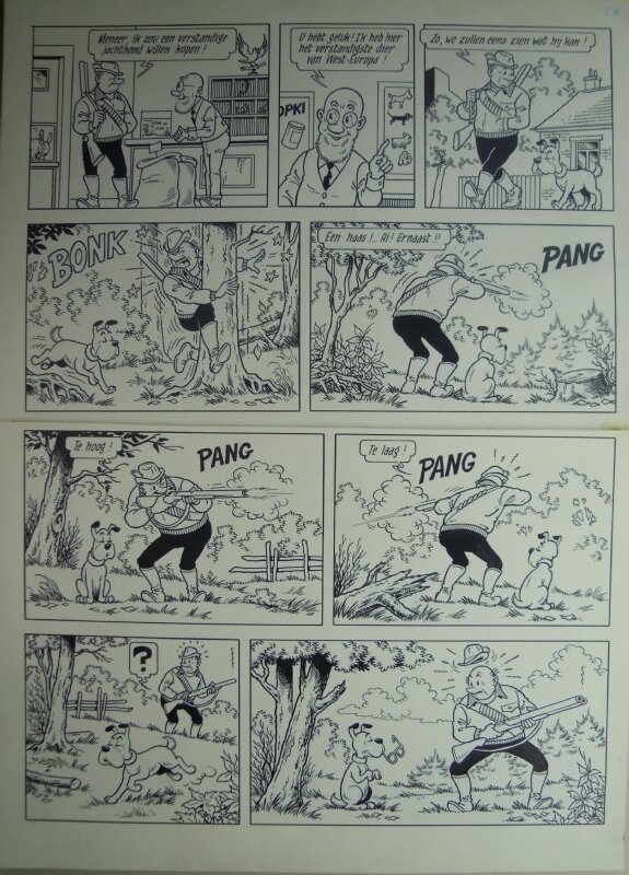 Eugeen Goossens, De grappen van Lambik - Planche originale