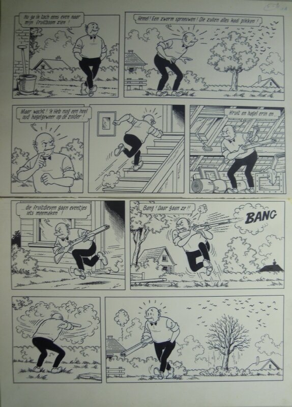 Eugeen Goossens, De grappen van Lambik - Planche originale