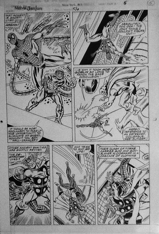Marvel Fanfare #56 par Don Heck - Planche originale