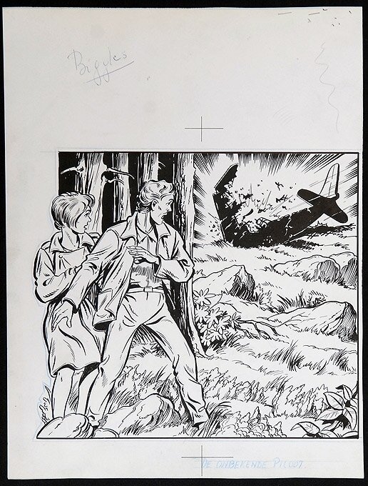 Biggles par Willy Vandersteen - Couverture originale