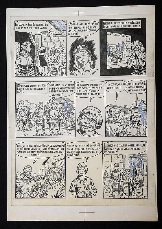 Willy Vandersteen, De gouden sporen - plaat 12 - Comic Strip