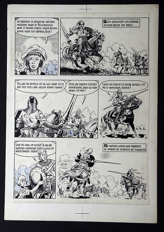 Willy Vandersteen, De gouden sporen - plaat 3 - Comic Strip