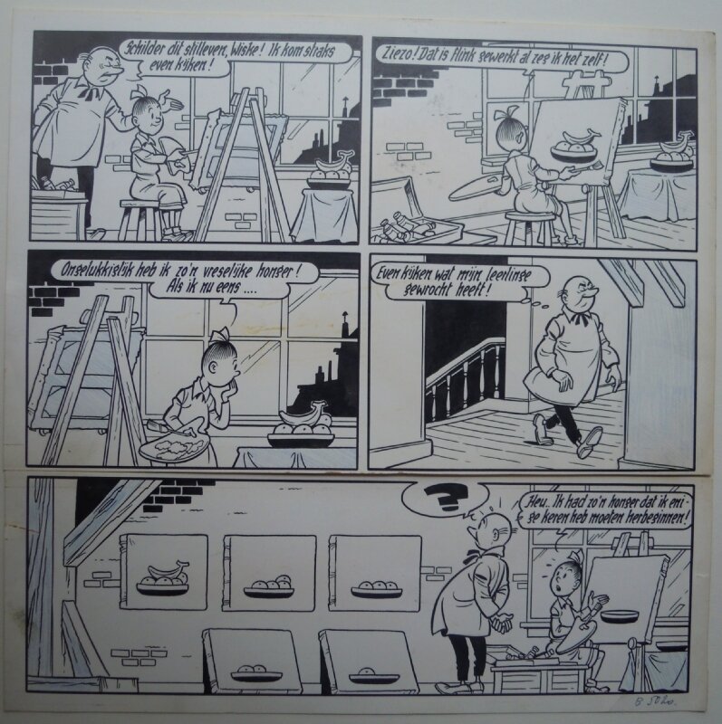 Willy Vandersteen, Eduard De Rop, De grappen van Lambik - Planche originale