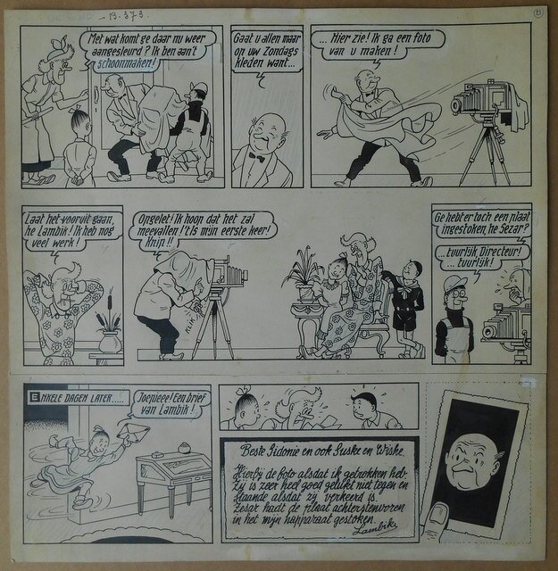 Willy Vandersteen, De grappen van Lambik - album 1 - Planche originale