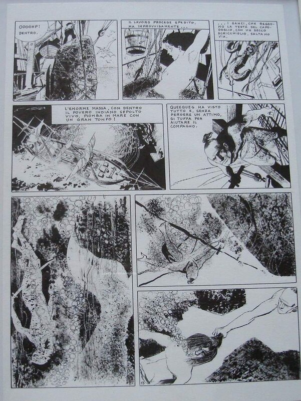 Moby Dick par Dino Battaglia - Planche originale