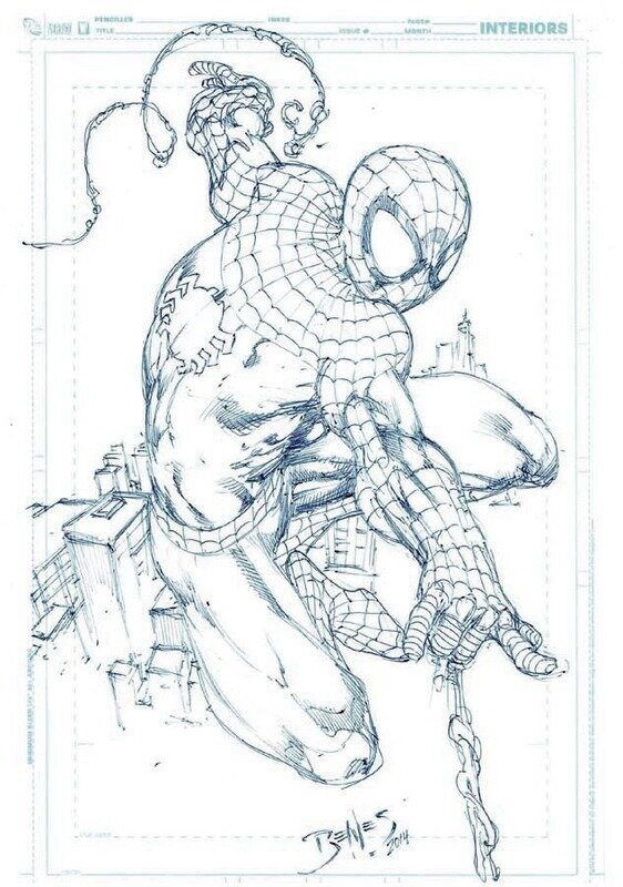 The Spider par Ed Benes - Illustration originale