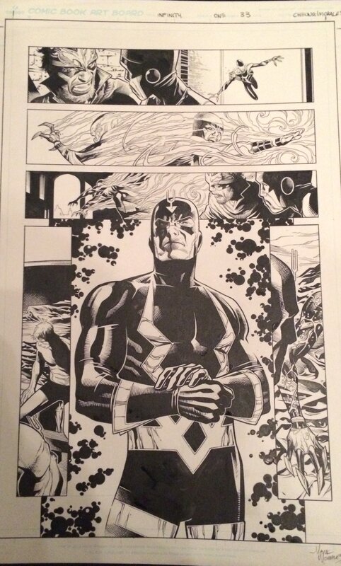 Infinity #1 pg 33 par Jim Cheung, Mark Morales - Planche originale