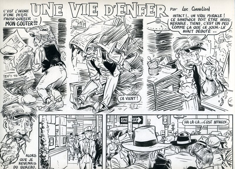Luc Cornillon, Dans L'ENFER DE L'ENFER - Comic Strip