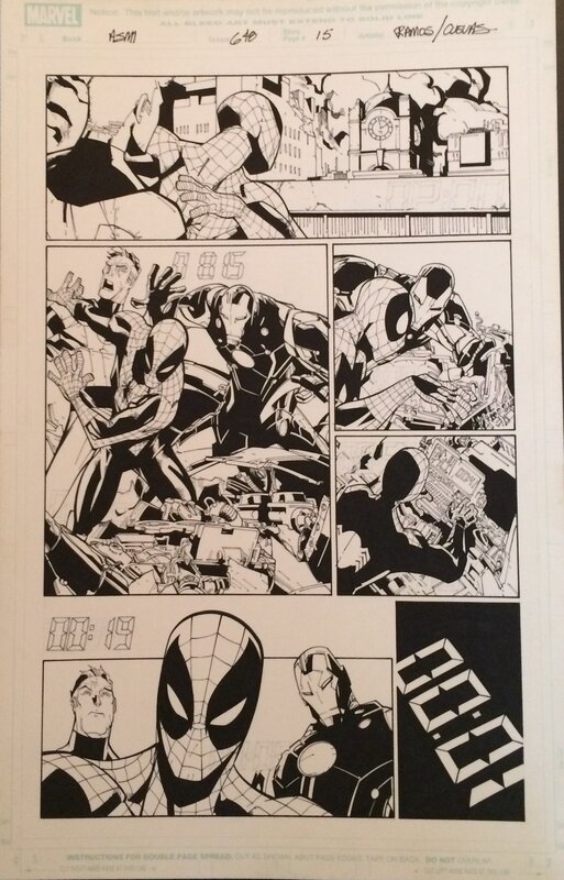 Humberto Ramos, Carlos Cuevas, Amazing Spider Man #648 pg 15 - Planche originale
