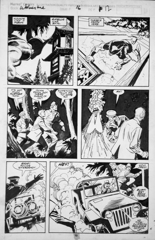 Wolverine #16 by John Buscema, Bill Sienkiewicz - Comic Strip