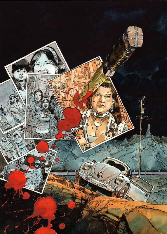 Scalped - R.M Guéra / Couverture 'Mères mortes' - Couverture originale