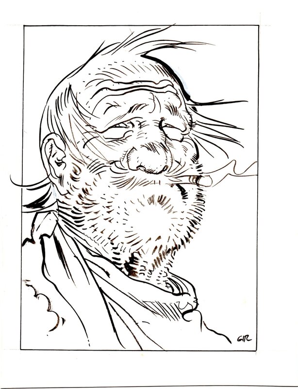 Jean Giraud, Portrait de Mac Clure - Illustration originale