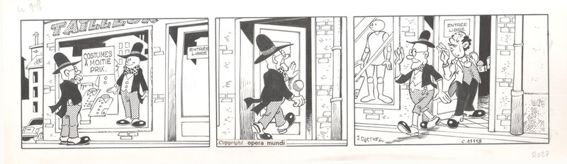 Professeur Nimbus / Henri Dufranne - Planche originale