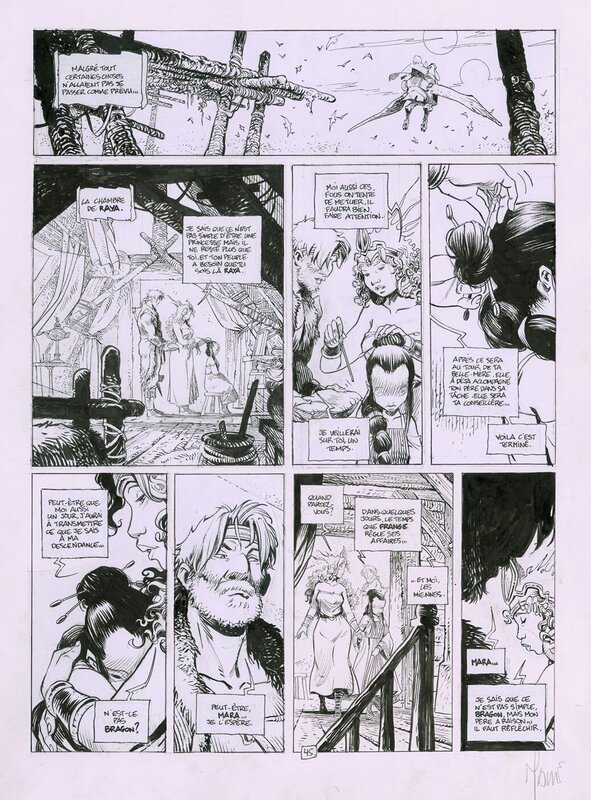 Vincent Mallié, La quête de l'oiseau du temps - Planche originale