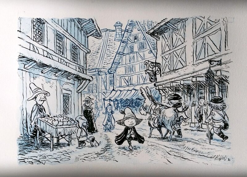 Phicil, Le mystère Gutenberg - Original Illustration