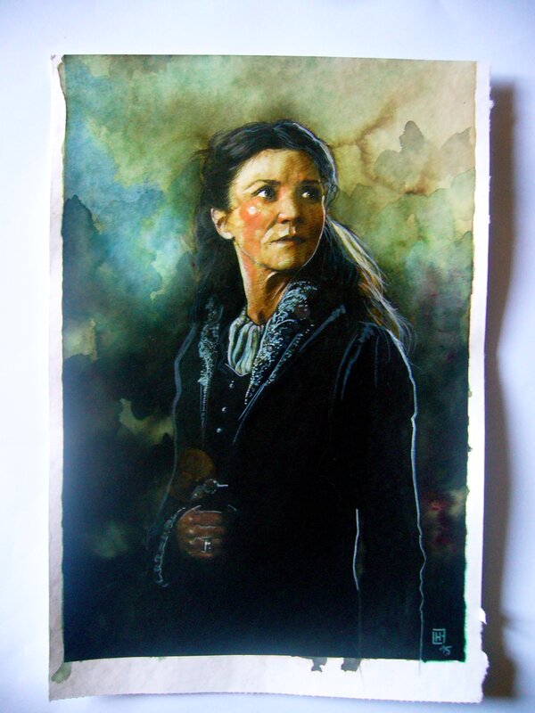 Catelyn Stark par Fabrice Le Hénanff - Planche originale