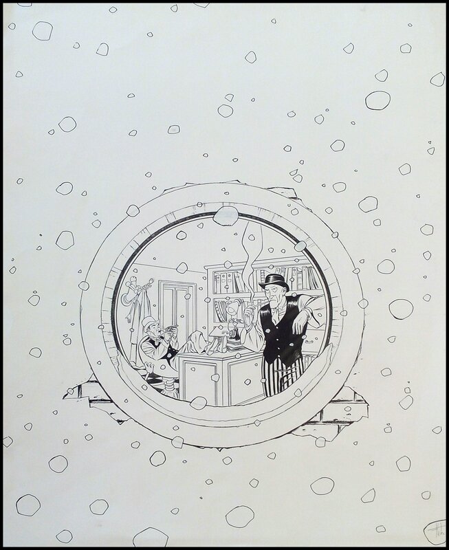 En vente - Fabrice Lebeault, Albertine Ralenti, Couverture Tome 6 Horologiom 