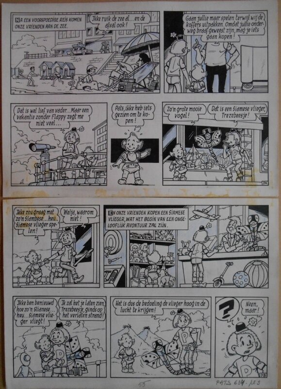 Merho, Pats 4 - Lieve Loempia - plaat 3 - Planche originale