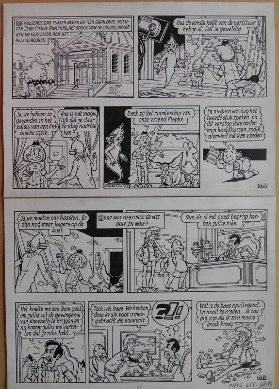 Merho, Pats 5 - Het spook van de opera - plaat 16 - Planche originale