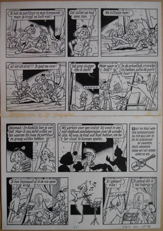 Merho, Pats 5 - Het spook van de opera - plaat 26 - Planche originale