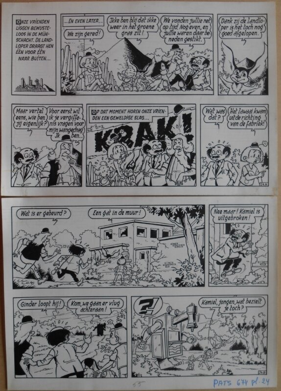 Merho, Pats 6 - Kaas voor Kamiel - plaat 24 - Planche originale