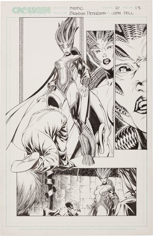 Mystic #10 p13 par Brandon Peterson, John Dell - Planche originale