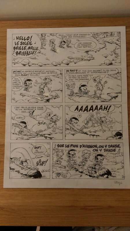 Simon Léturgie, Planche originale gastoon simon leturgie - Comic Strip