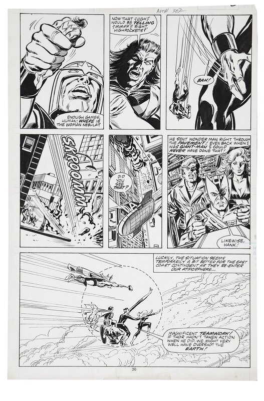 Avengers #302 p15 par Rich Buckler, Tom Palmer - Planche originale
