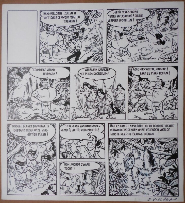 Willy Vandersteen, Jerom - De blauwe luiaard - Comic Strip