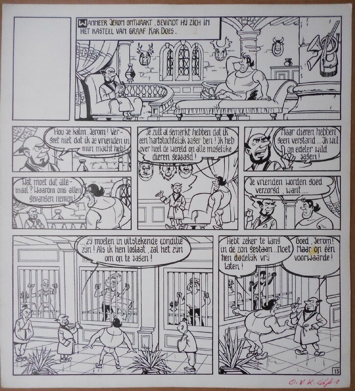 Willy Vandersteen, Jerom - De gevaarlijke jacht - Comic Strip