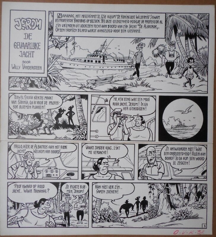 Willy Vandersteen, Jerom - De gevaarlijke jacht - Comic Strip