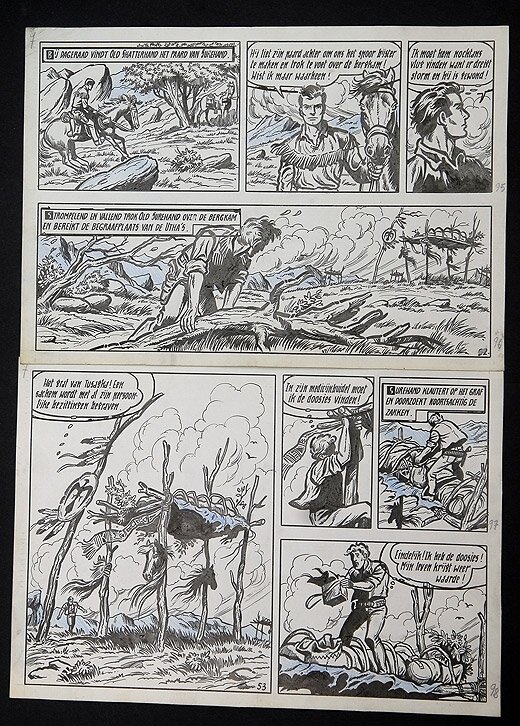Karl May par Willy Vandersteen - Planche originale