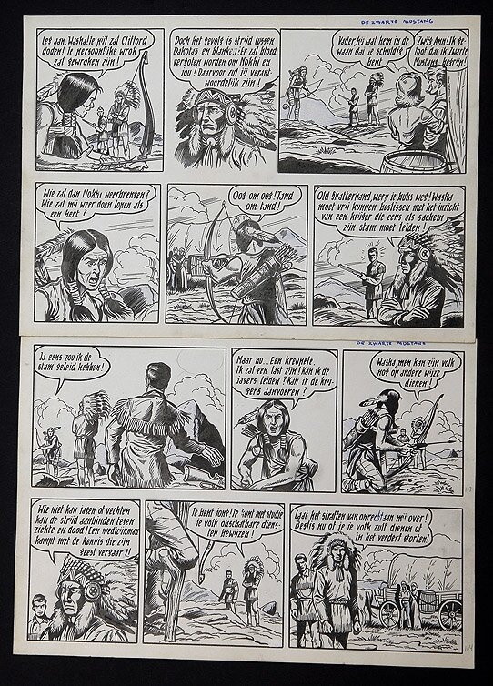 Karl May par Willy Vandersteen - Planche originale